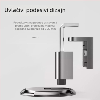 Prilagodljivi podni držač za vrata, bez bušenja, otporan na vjetar, skriveni držač vrata