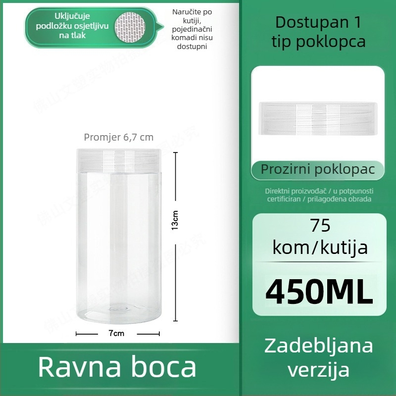 Prozirna plastična posuda s poklopcem, za hranu, širokog otvora, za kekse, orašaste plodove, grickalice i žitarice