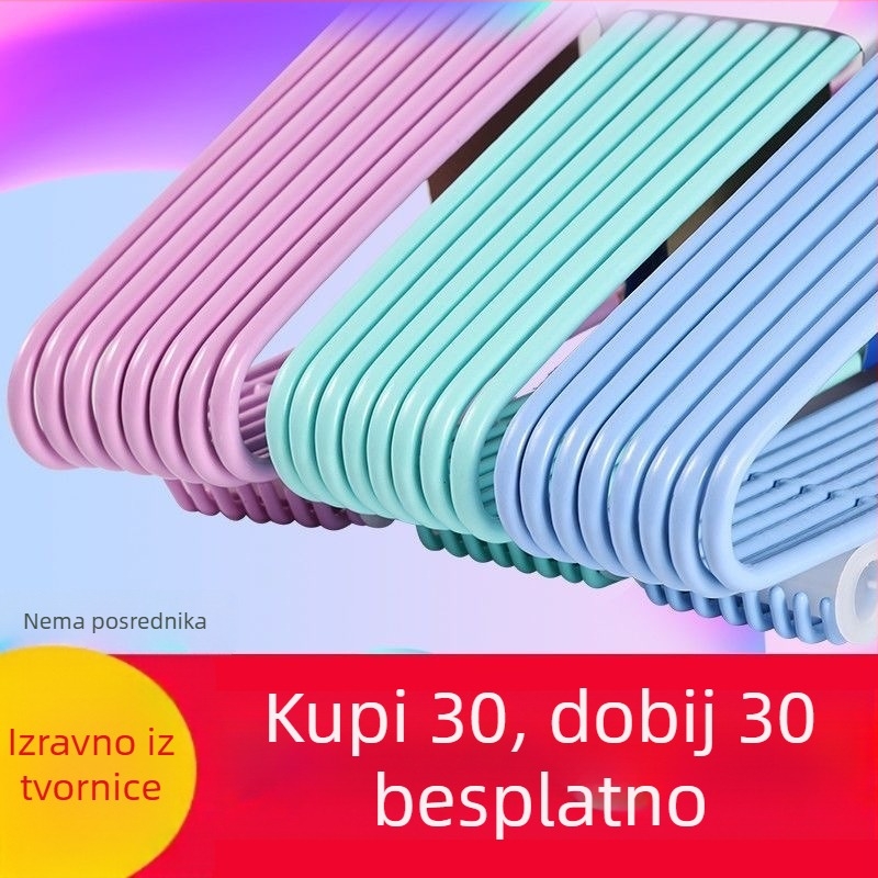 Debljana i produžena vješalica za odjeću za odrasle, kućna uporaba, pogodna za visenje i sušenje zimske odjeće i kaputa
