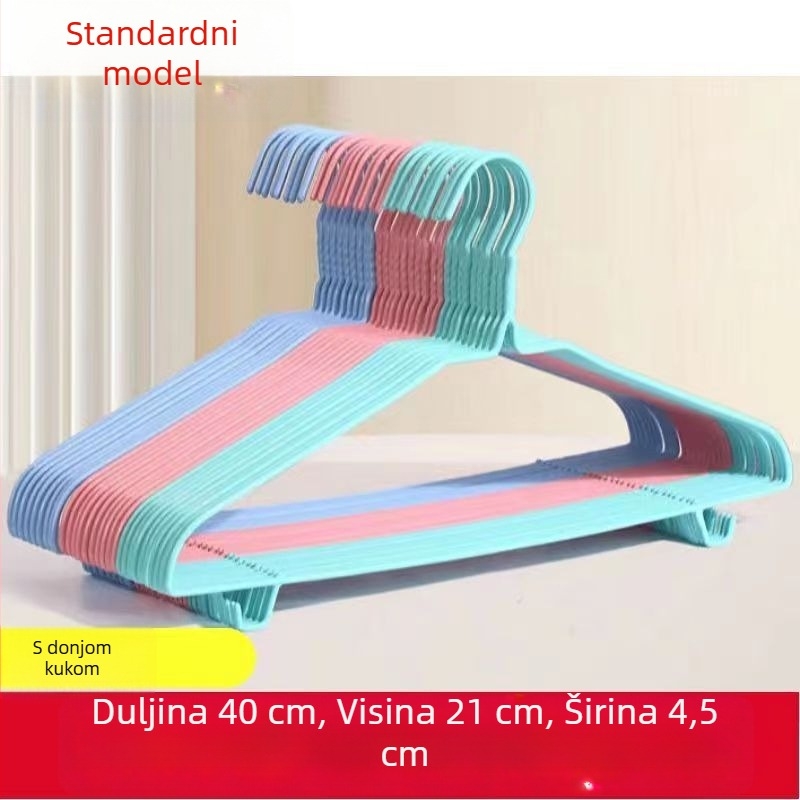 Debljana i produžena vješalica za odjeću za odrasle, kućna uporaba, pogodna za visenje i sušenje zimske odjeće i kaputa