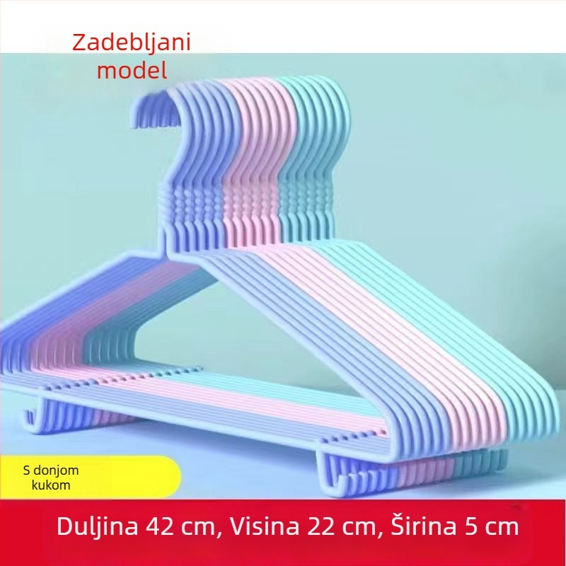 Debljana i produžena vješalica za odjeću za odrasle, kućna uporaba, pogodna za visenje i sušenje zimske odjeće i kaputa