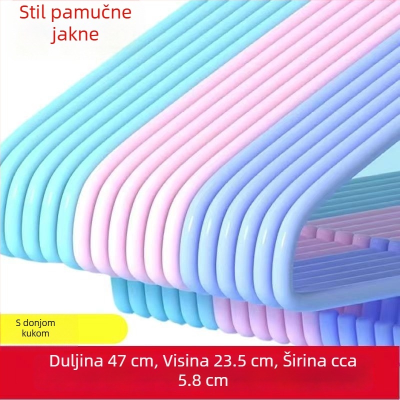 Debljana i produžena vješalica za odjeću za odrasle, kućna uporaba, pogodna za visenje i sušenje zimske odjeće i kaputa