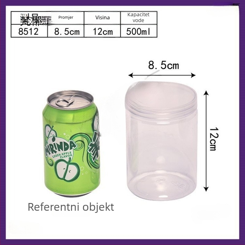 Divlji Kudzu prah u prozirnoj plastičnoj bočici od 500 ml s poklopcem