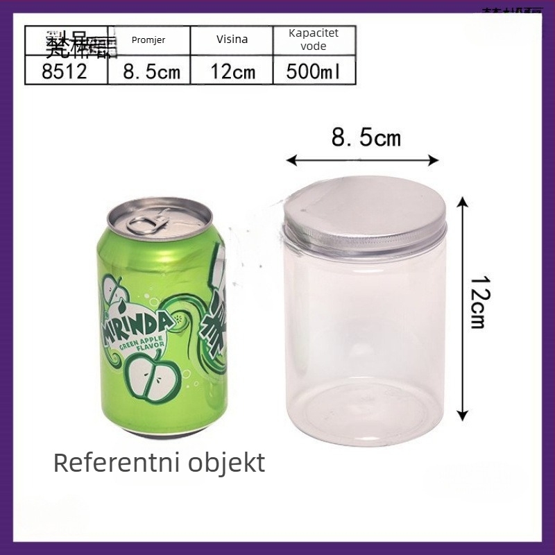 Divlji Kudzu prah u prozirnoj plastičnoj bočici od 500 ml s poklopcem