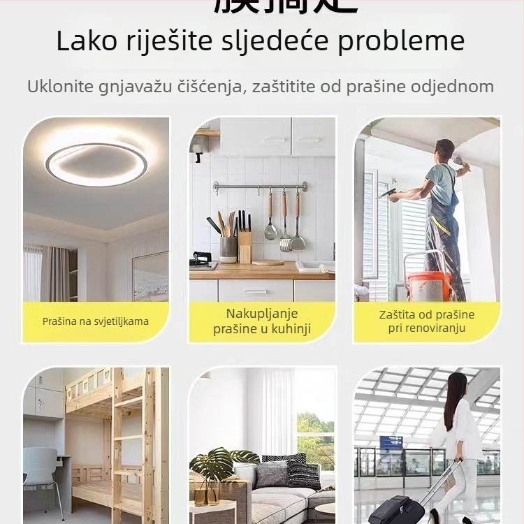 Zaštita od prašine za kućni namještaj, vodootporni plastični film