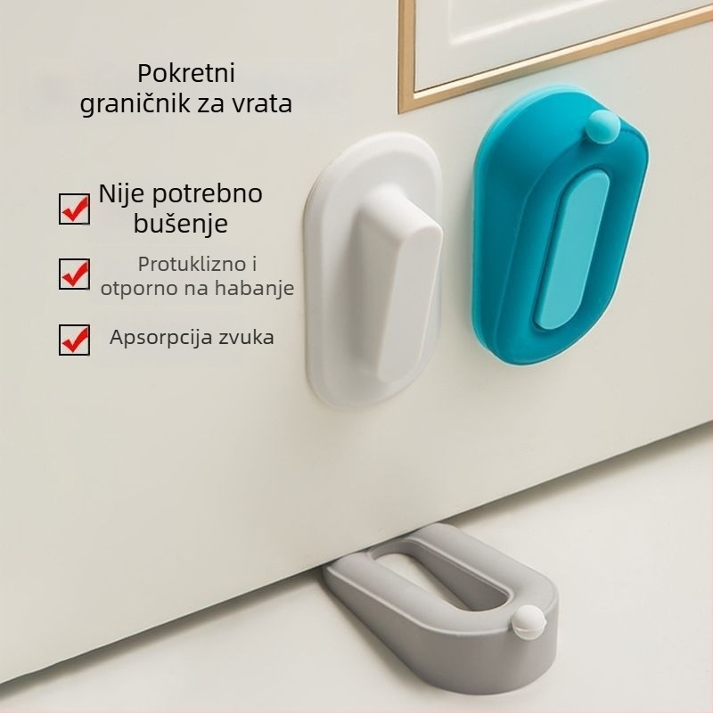 Donut oblikovan držač vrata od mekane PVC gume, kreativan dizajn, tih amortizator, dvostruka upotreba, višenamjenski