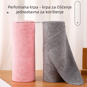 Jinrui povećana krpa za čišćenje, dvostruka uporaba – suho i mokro, upija vodu i masnoću, ne ostavlja vlakna, kuhinjska jednokratna krpa, lako se može poderati