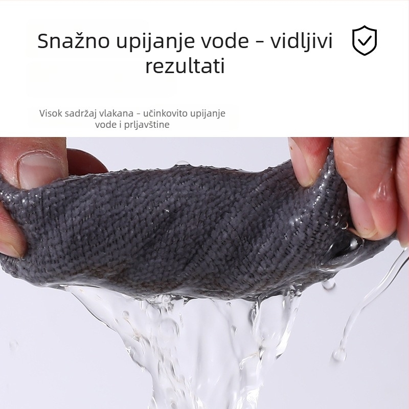 Jinrui povećana krpa za čišćenje, dvostruka uporaba – suho i mokro, upija vodu i masnoću, ne ostavlja vlakna, kuhinjska jednokratna krpa, lako se može poderati