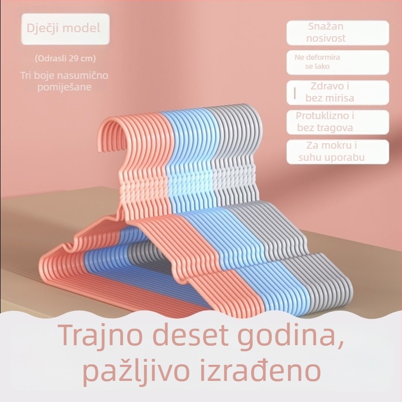 Debeli i prošireni držač za odjeću za kućnu upotrebu, za odrasle i djecu, stalak za sušenje odjeće, za studentski dom