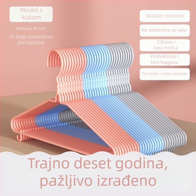 Debeli i prošireni držač za odjeću za kućnu upotrebu, za odrasle i djecu, stalak za sušenje odjeće, za studentski dom