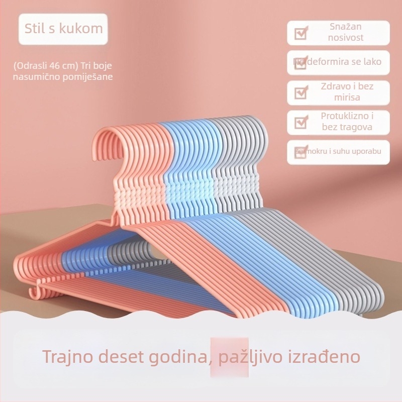 Debeli i prošireni držač za odjeću za kućnu upotrebu, za odrasle i djecu, stalak za sušenje odjeće, za studentski dom