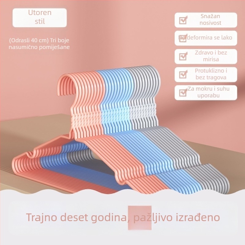 Debeli i prošireni držač za odjeću za kućnu upotrebu, za odrasle i djecu, stalak za sušenje odjeće, za studentski dom