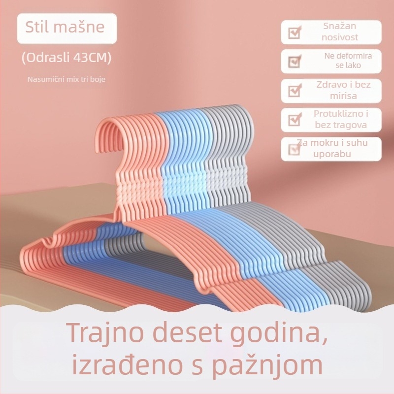 Debeli i prošireni držač za odjeću za kućnu upotrebu, za odrasle i djecu, stalak za sušenje odjeće, za studentski dom