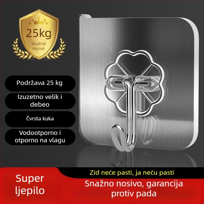 Plastični zidni kuhinjski organizator za ručnike i spužve s odvodom, bez bušenja