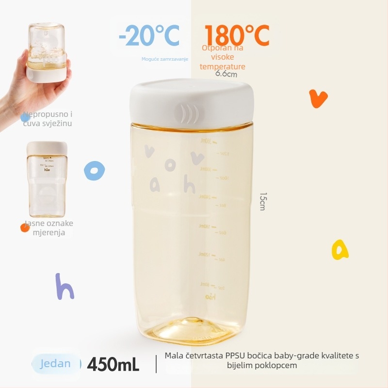 Set PPSU zatvorenih posuda: ovalne boce do 300 ml, kutije za voće, čaše za jogurt i kavu