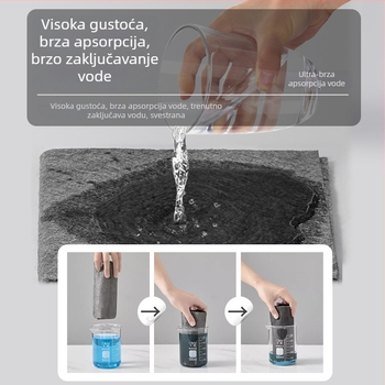 Conduo krpa od superfinih vlakana za staklo, upija, bez vodotiska i tragova, višenamjenska magična krpa