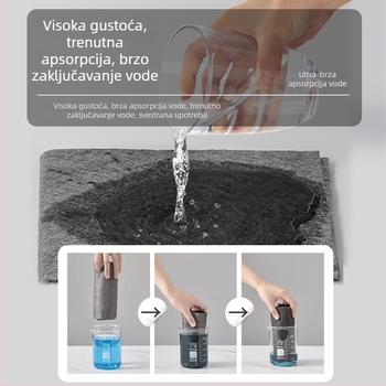 Conduo krpa od superfinih vlakana za staklo, upija, bez vodotiska i tragova, višenamjenska magična krpa