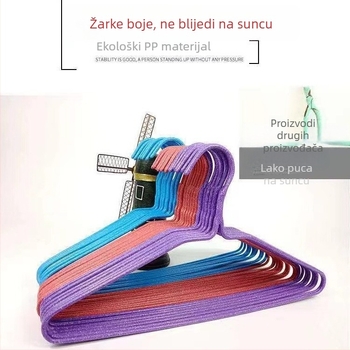 Dodatno debeli, protuklizni produženi vješalice za odjeću za odrasle, za kućnu upotrebu i skladištenje u garderobi