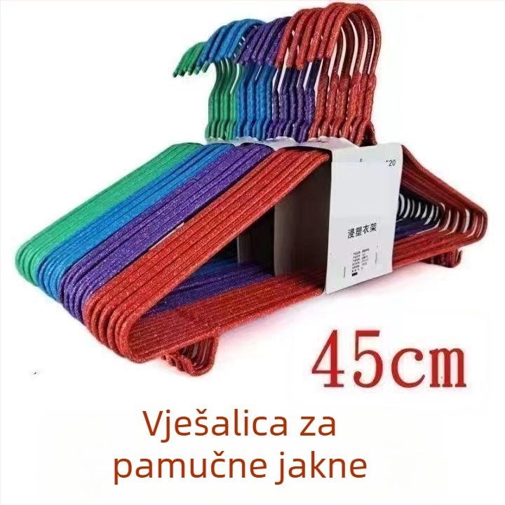 Dodatno debeli, protuklizni produženi vješalice za odjeću za odrasle, za kućnu upotrebu i skladištenje u garderobi