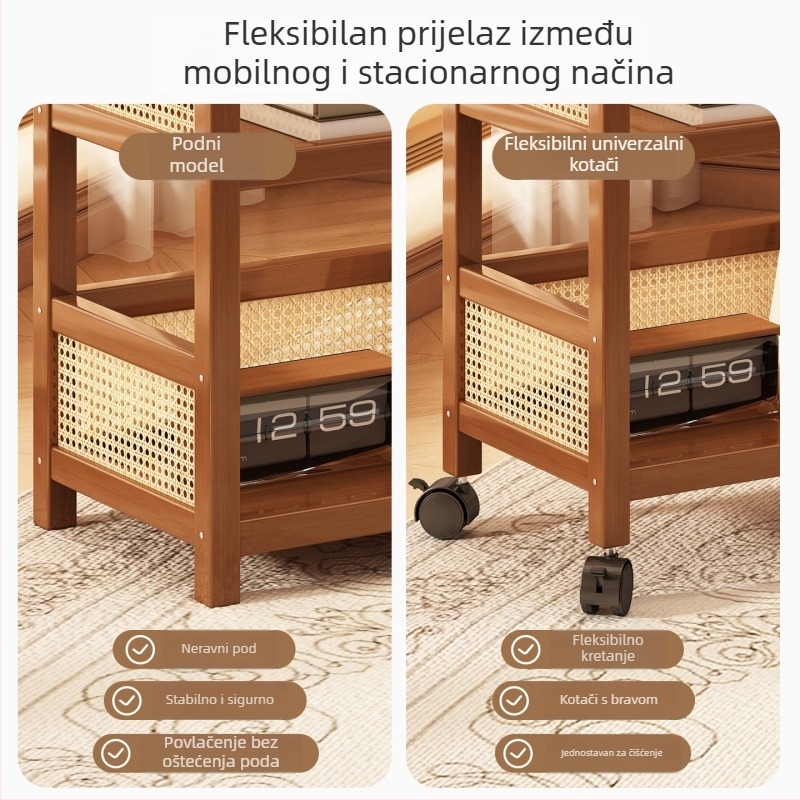 Dvoetažna kolica za pohranu s prilagodljivim neutralnim pakiranjem