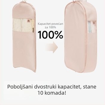 Nova mekana, velika zaštita od prašine za odjeću s vrećom za vješanje – torba za skladištenje jakni i kaputa kod kuće