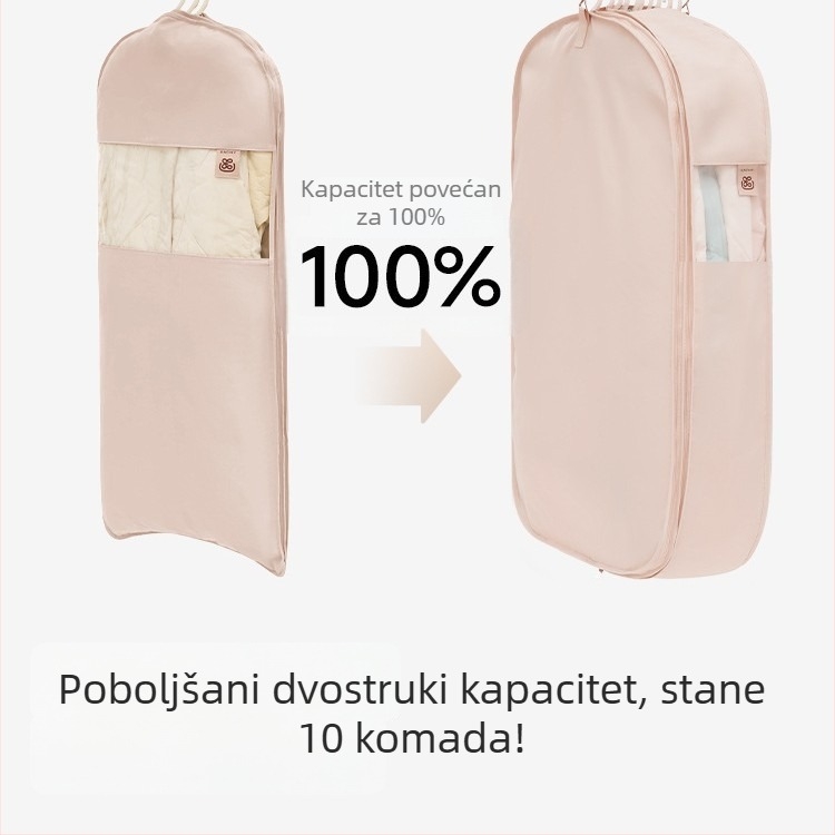 Nova mekana, velika zaštita od prašine za odjeću s vrećom za vješanje – torba za skladištenje jakni i kaputa kod kuće