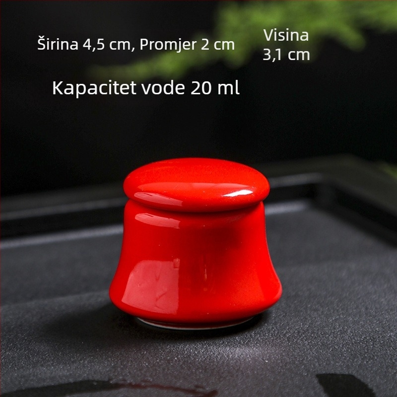 Keramička posuda za skladištenje sa zatvaračem, bočica za prašak i lijekove, kutija za ruž, mala posuda za čaj