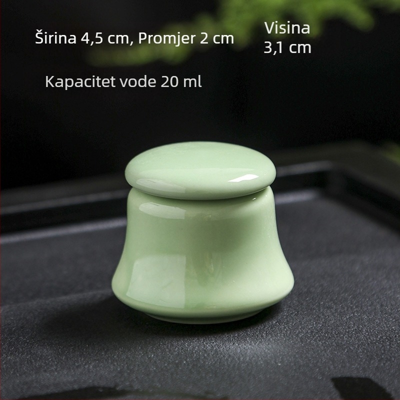 Keramička posuda za skladištenje sa zatvaračem, bočica za prašak i lijekove, kutija za ruž, mala posuda za čaj