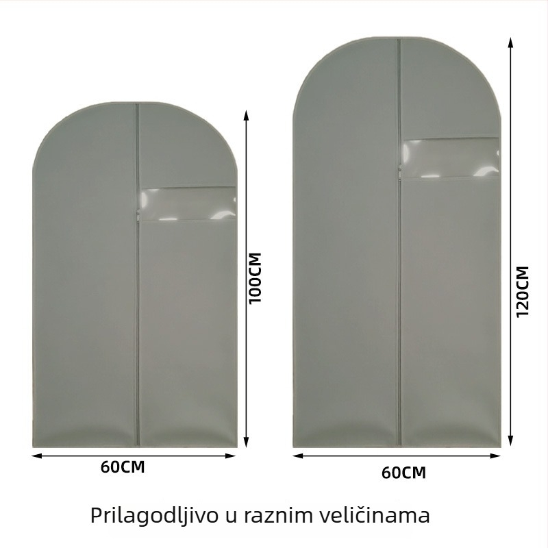 Torba za skladištenje odjeće, zaštita od prašine za odjeću i odijela, ekološka debela torba od netkanog materijala