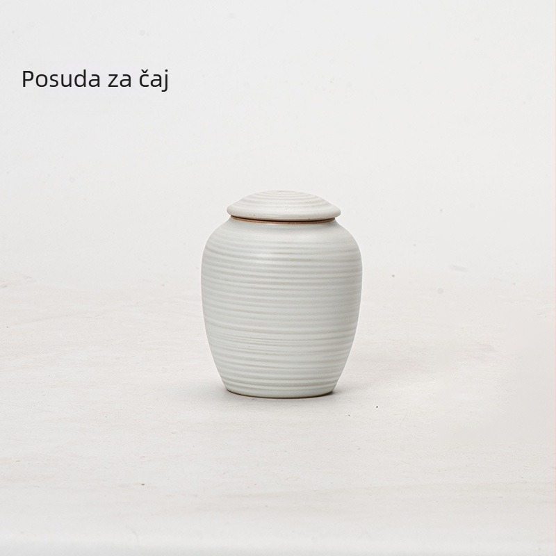 Retro posuda za čaj od grube keramike, mala veličina, keramički spremnik za čaj, kineskog stila, mini posuda za čaj