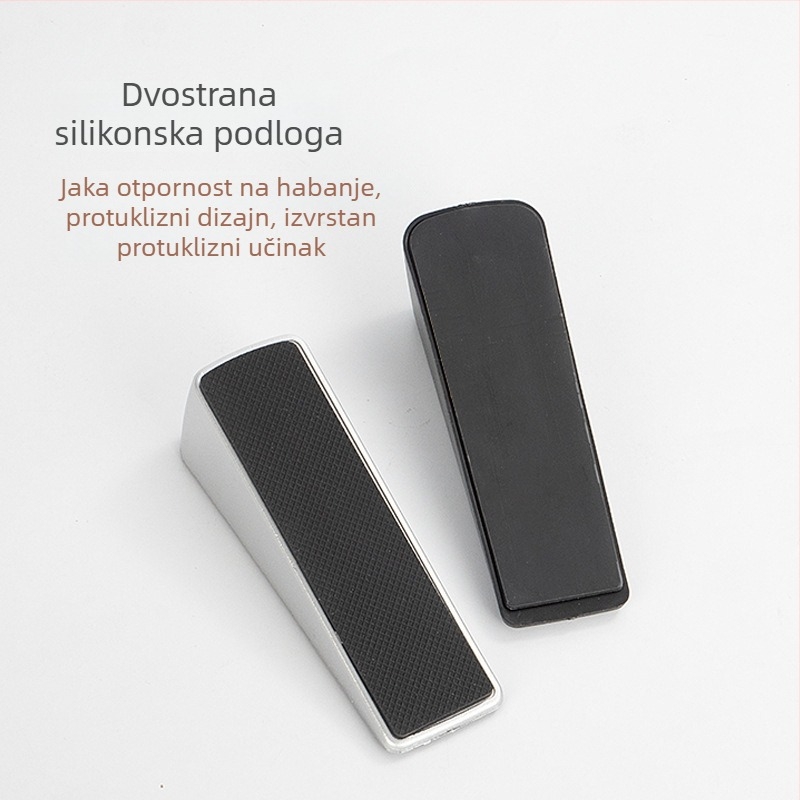 Bez bušenja - silikonasti dverni stopper, protiv sudara, debeo, tih, za kućna i hotelska vrata