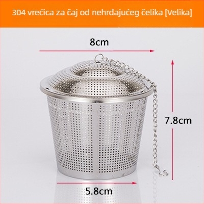 304 nehrđajući čelik – kuglica za začine u obliku bureta za juhe i čaj, filtrirajuća kuglica za čajne listiće