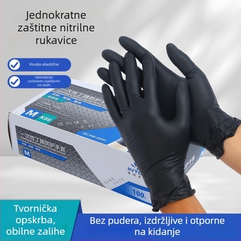 Jednokratne nitrilne rukavice, PVC debljine, izdržljive, prehrambene kvalitete, vodootporne i otporne na ulje, za kućnu upotrebu