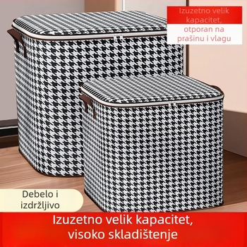 Kutija za pohranu odjeće za kućnu upotrebu, velik kapacitet, ekstra veliki garderobni organizator, otporna na prašinu kutija