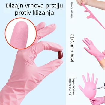 Nitrilne jednokratne rukavice, prehrambene kvalitete, zaštitne rukavice za čišćenje, izdržljive kuhinjske rukavice za kuhanje