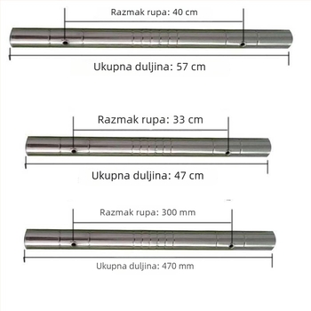 Ručka za vrata od nehrđajućeg čelika za drvena vrata, velika dvokrilna dvorišna ručica s metalnom pločom
