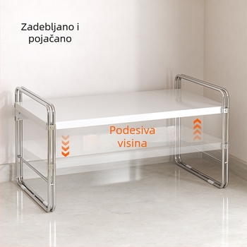 Kuhinjska polica za ploču s više etažama za posuđe i začine, beskonačno podesiva