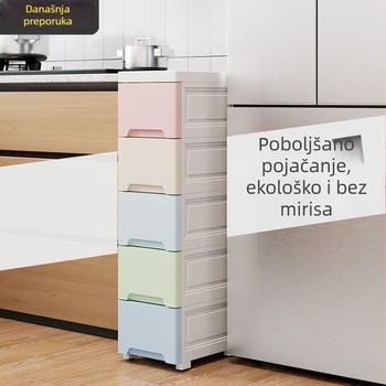 Uski ormar za pohranu s ladicama, višeslojni organizator za kuhinju i kupaonicu