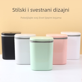 PP stolna kanta za otpad s poklopcem, mala za ured, dom i spavaću sobu