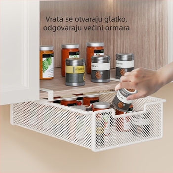 Kuhinjski viseći rega za pohranu, viseći ormar, izvlačni organizator, višeslojni rega za garderobu, viseća košarica ispod stola
