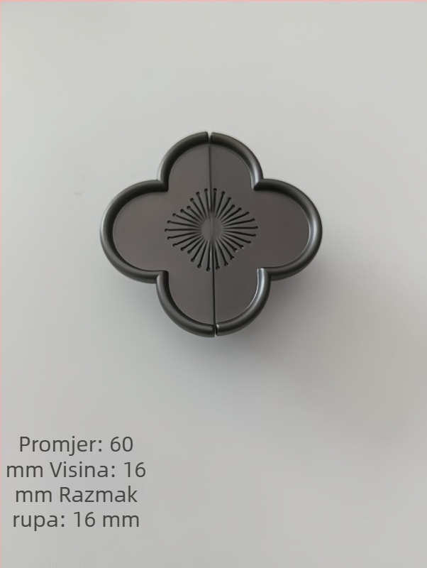 Kuka od cinka legure, zlatni završni premaz, moderni minimalistički dizajn za vrata garderobe i ladice, okrugli oblik