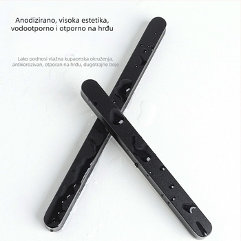 Andgu U-oblik aluminijska ručka za ormariće, vrata, ladice, klizna vrata i prozore