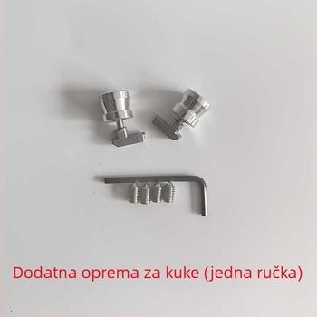Drška za balkonska klizna vrata, teška, aluminijska legura, oksidacijski sprej premaz, hardver i baza vijaka