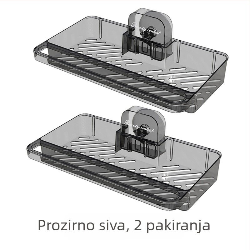 Višenamjenski držač za odvod vode s usisnom čašom, zidni kuhinjski organizator bez bušenja