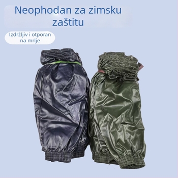 Kožni zaštitni rukavi za podlakticu, PU vodootporni i otporni na ulje, jednobojni, crni, otporni na habanje i mrlje