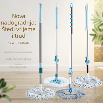 Okretna drška za mop za kućnu upotrebu – alat za čišćenje jednim pokretom, ručno pranje, potpuno automatno, univerzalna zamjena