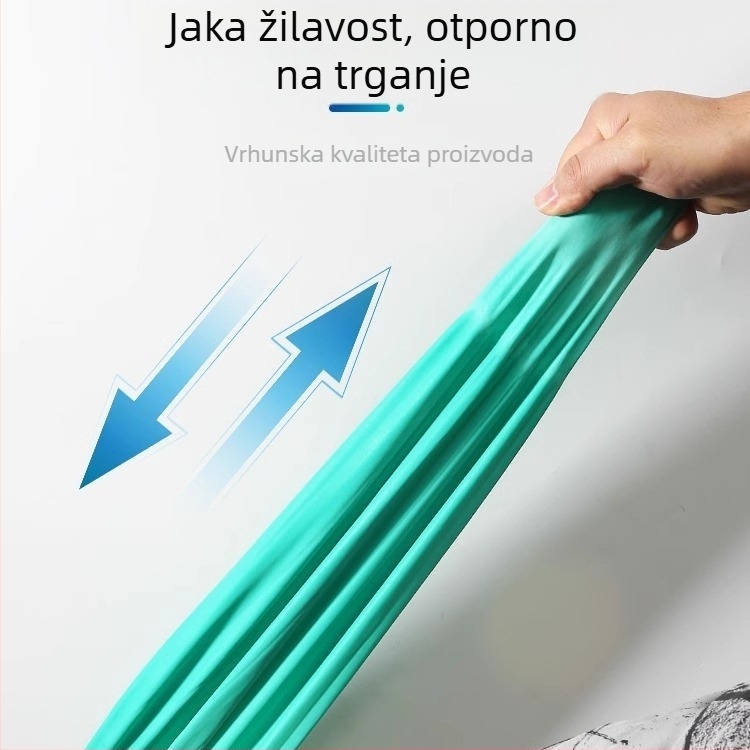 Lateks vodootporna nadlaktna rukavica za kuhinju i preradu ribe, otporna na kiseline i lužine, otporna na masnoće i prljavštinu, otporna na habanje, produžene duljine