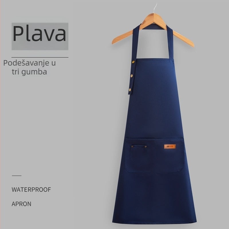 Vodootporna i otporna na masnoću kuhinjska pregača – moderna za kućnu kuhinju, restoran i vrt, mogućnost tiskanja logotipa