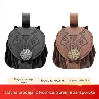 Srednjevjekovni Halloween kostim dodaci: pojasna torbica za cosplay – keltski karneval Viking vitez