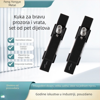 Pet-dijelni set cilindara zaključavanja od cinkovog legura za klizna vrata i prozore